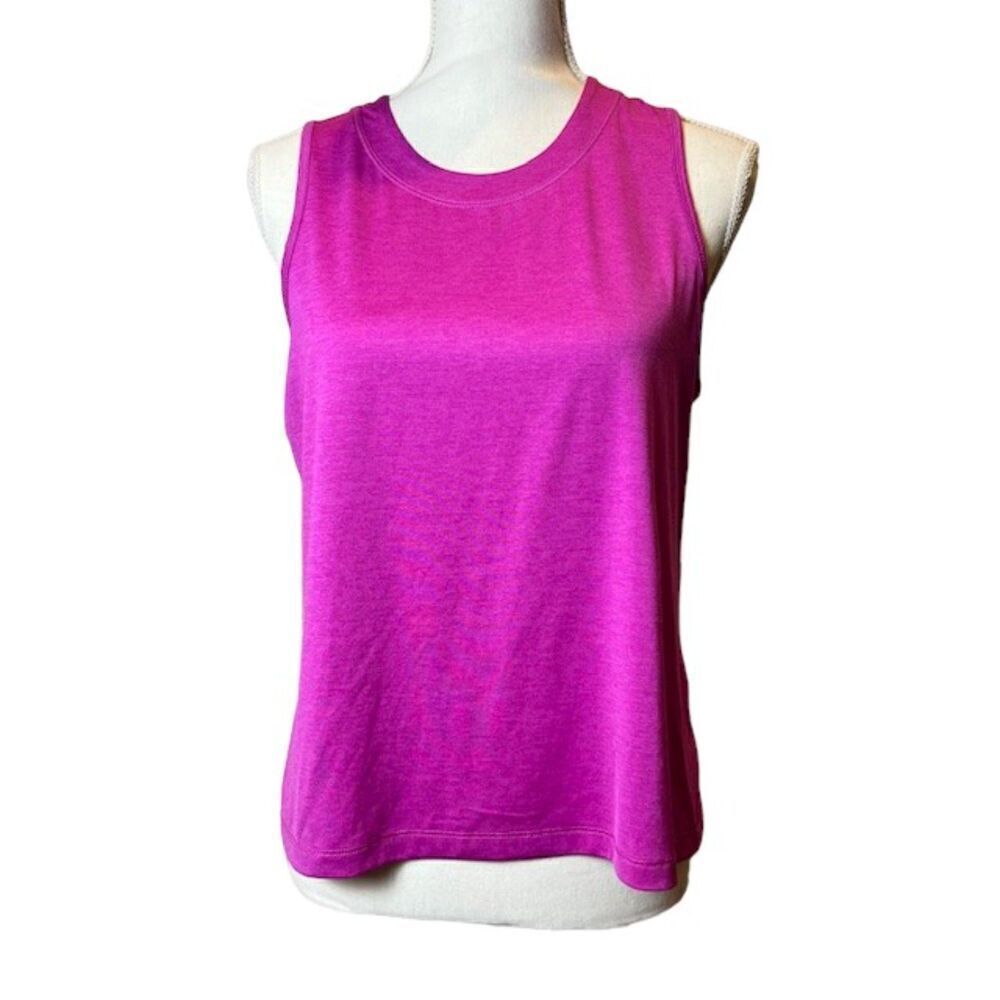 Avia Women's Athletic Tank Fuchsia Pink Crew Neck Size Medium‎